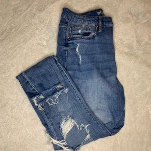 High waisted jeans